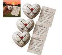 Generico Golf Pocket Hug - Inspirational Golf Gift with Encouraging Message Card, Motivational Golfers Token with Message Card, Thoughtful Present, for Men & Women (3Pcs)