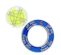 Generico Golf Putt Green Reader - Horizontal Bubble Level Training Aid, Precise Reader | Portable On-Course Putting Alignment Disk, High Accuracy Golf Marker Gift for Men