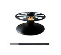 Generico Golf Putting Cup Practice Green Disc - ABS Metal 10.4cm Diameter Hole Target Set - Chipping Training Aid for Backyard Office Indoor - Flag Stick Accessory