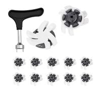 Genérico Golf Shoe Spikes, 12 pezzi Anti Slip Golf Cleat, Golf Cleats Shoes Spikes, Golf Spikes Replacement, Quick Twist Golf Spikes Golf Cleats Wrench Screw For Golf Trainers Golf Courses