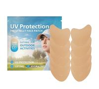 Generico Golf Sun Face Patch, 5 Pairs UV Protection Facial Stickers, Breathable Sunscreen Patches for Cheeks and Nose, Portable Outdoor Skin Shield for Golfing Fishing Travel 5 Pairs