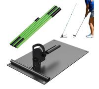 Generico Golf Swing Plane Trainer - Bastone Portatile per L'allineamento del Percorso | Professionale per La Guida Pratica Ai Colpi | Correttore di Gesti di Precisione per Il Driving Range Domestico
