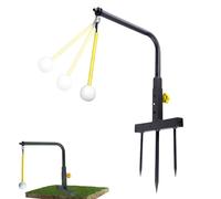 Generico Golf Swing Trainer - Adjustable Height Alignment Equipment | Steel Golf Trainer Practice | for Garden Outdoor Men Golfers Game Golfing