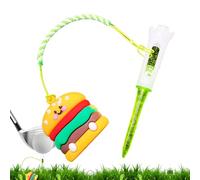 Generico Golf Tee Hanger, Cartoon Ring Clip, Food Style Accessory, 3.27inches, Anti Lost Design, Lightweight Durable Build, Fun Practice Gift for Men Women Kids Beginners Professionals