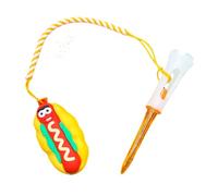 Generico Golf Tee Hanger, Cartoon Ring Clip, Food Style Accessory, 3.27inches, Anti Lost Design, Lightweight Durable Build, Fun Practice Gift for Men Women Kids Beginners Professionals