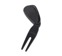 Generico Golf Tool, Divot Repair, 3.94x1.12x0.31 Inches, Ball Marker, Portable Groove Cleaner, Non-Slip Grip Handle, Foldable Compact Design, for Course Accessory, Practice, Range