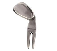 Generico Golf Tool, Divot Repair, 3.94x1.12x0.31 Inches, Ball Marker, Portable Groove Cleaner, Non-Slip Grip Handle, Foldable Compact Design, for Course Accessory, Practice, Range