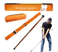 Generico Golf Training Sticks, Swing Aid Tools, Alignment Trainers, Portable Golfs Equipment Set, for Men, Women, Kids, Beginners, Course, Practice Range, Backyard Drills, 1.77x3.54x24.8 Inches