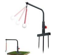 Generico Golf Training Swing Alignment Trainer Adjustable Tool, Height Practice Equipment Correction Aid Garden Outdoor Men Golfers Game Golfing Improvement Backyard Driving Range Skill