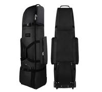 Generico Golf Travel Bags For Airlines - Polyester 33x35x135cm | Wheeled Golf Aviation Bag With Foldable Design | Protective Goĺf Club Travel Cover For Flights Outdoor Storage And Easy Transport