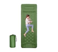 Genérico Gonfiabile Sleeping Pad - 4,3 pollici Thick Camping Mat with Foot Pump, 40D Nylon TPU Mattress, Portable Air Bed, Waterproof Tent Hiking Backpacking Travel Car Usage Supply Accessory Set