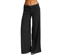 Generico Gonna di Jeans Donna Corta, Pantaloni Trekking Estivi, Leggeri Larghi Curvy, Vita Bassa, Etnici