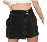 Generico Gonna Elegante Donna, Gonne Donna Cotone,Corta con vestibilità Ampia e Design Versatile per Stile Casual