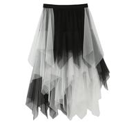 Generico Gonna in Tulle Tutu Corta Petticoat Sottogonna con Vita Elasticizzato per Donna Slim Fit Carnevale Halloween Matrimonio Danza Cosplay Rockabilly Party Sera Mini Jupe