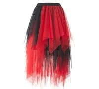 Generico Gonna in Tulle Tutu Corta Petticoat Sottogonna con Vita Elasticizzato per Donna Slim Fit Carnevale Halloween Matrimonio Danza Cosplay Rockabilly Party Sera Mini Jupe