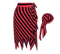 Generico Gonna Pirata Halloween Da Capitano Traspirante A Righe
