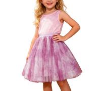 Generico Gonna Tulle Bambina Tutu Ballerina Bambina Gonna Tutu con Stampa Floreale E Tessuto A Strati, Perfetta per Carnevale, Recital di Balletto E Feste Danzanti