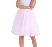 Generico Gonna Tulle Donna in Tulle Gonna Lunga 80s Vintage Sottogonna Tutu a Pressione Tutu per Adulti Tema Costume Ballerine per Feste di Cosplay Balletto Party Carnevale