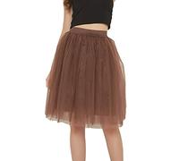 Generico Gonna Tulle Donna in Tulle Gonna Lunga 80s Vintage Sottogonna Tutu a Pressione Tutu per Adulti Tema Costume Ballerine per Feste di Cosplay Balletto Party Carnevale