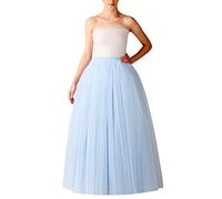 Generico Gonna tulle Lunga in Tulle da Donna Maxi Eleganti da Cerimonia