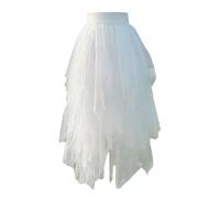 Generico Gonna Tutu Adulta Donna Costume Di Carnevale, Gonna Midi In Tulle Sei Pezzi Vita Elastica Stile Leggero Per Performance Di Danza Party Anlässe Festivi