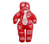 Generico Good Luck Doll - Hand-Stitched Spell Doll, 21.5cm X 13cm Fabric Design, Fibre Filled + Multiple Colour Options (Red/Blue/White/Black), Durable Textile Material - For Halloween & Gifting