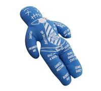 Generico Good Luck Doll - Hand-Stitched Spell Doll, 21.5cm X 13cm Fabric Design, Fibre Filled + Multiple Colour Options (Red/Blue/White/Black), Durable Textile Material - For Halloween & Gifting