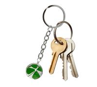 Generico Good Luck Keychain Four Leaf Clover Charm Keyring
