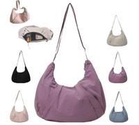Generico Good Totes Croissant Bagc, Goodtotes Large Croissant Crossbody Bag, Waterproof, Adjustable Strap (purple)