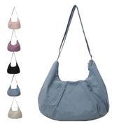 Generico Goodtotes Croissant Bag, Goodtotes Large Croissant Crossbody Bag, Crescent Crossbody Bags, Adjustable Strap (Blue)