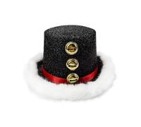 Generico Gorro De Navidad - Sombrero De Papá Noel Con Pelusa Blanca Y3 Cascabeles | SombreroDe Fiesta Para Mujeres Hombres Y Familia | Sombrero De Disfraz - Reuniones De Navidad Y Año Nuevo