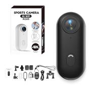 Generico GoSnap - 4K Thumb Action Camera, Go Snap Body Cam, Wearable Mini Action Camera, Outdoor Cycling Skiing Thumb Sports Camera, with 360° RotationSpring Clip (Black,4k)