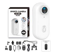 Generico Gosnap - Go Snap Camera, 2025 New Gosnap - Thumb Camera, Wearable Mini Body Camera with Audio, Hands-Free POV Recording, for Cycling, Diving, Travel, Pets and Outdoor (White,4k)
