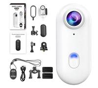 Generico Gosnap - Go Snap Camera, Nexo25 Camera, HD 1080P/4K Pocket Action Cam, 360°Pocket Portable Magnet Hands-Free Wearable, for Work, Travel, Pet Walking (4K White)
