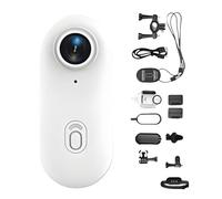 Generico Gosnap - Go Snap Camera,Wearable Mini Gosnap Body Camera with 360° Rotation Spring Clip,HD 1080p/4k Gosnap,for Cycling,Travel,Pets (White,1080P)