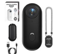 Generico Gosnap - Go Snap Camera, Wearable Mini Gosnap Body Camera with 360° Rotation Spring Clip, HD 1080p/4k Gosnap, for Cycling, Travel, Pets (Black*1080P)