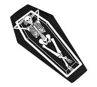 Generico Goth Bath Mat - Gothic Coffin Floor | 39.37x15.7in Halloween Entryway Rug for Home Decor, Non-slip Living Room, Bedroom, Door, Party Supplies