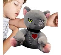 Generico GOTH BUNNY PLUSH - Bambola Animale Ripiena Di Halloween, Morbido Raccapricciante Huggable | Giocattolo Peluche Con Terribile Espressione Horror, Divertente Coniglio Spaventoso Per Bambini