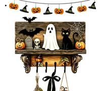 Generico Gothic Halloween Key Holder, Wall Hook Rack For Entryway Decor