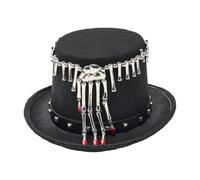 Generico Gothic Hat | Gothic Heavy-Duty Skull Hand Punk Costume Caps