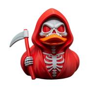 Generico Gothic Horror Duck Holding Sickle Ornament - Skeleton Duck Figurine | Collectible G0thic Decoration | Decorations For Car Dashboard Bookshelf Study Table Halloween Dark Themed Home Display