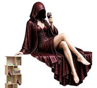 Generico Gothic Lady Figurine 20cm Faceless Robe Hooded Book Reader Statue