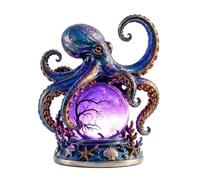Generico Gothic Octopus Crystal Sphere - USB Powered Spooky Resin Table