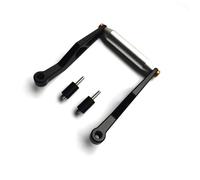 Generico GPS Shockproof Supporto Supporto Per Piastra Di Navigazione GPS Per Moto Per BMW R1300GS 2023 2024 2025, Per Telefono Con Prolunga Per Forcella(Argento,22mm)