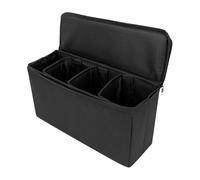 Generico Graded Card Case With 3 Dividers, Foldable Holder For Up To 30 Sports Trading Cards, Polyester Protective Storage Organizer With Compact Portable Design For Collectors, 26.67x8.89x14.61cm