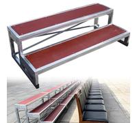Generico Gradini per Coro Portatili a 2 Livelli - Piattaforma Antiscivolo per Scale per Coro per Scuola, Chiesa, teatro, Sala concerti, Cabina Fotografica - Gradini a gradini di qualità Commerciale