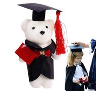 Genérico Graduation Bear 2025 - Bambola di laurea | Materiale per artigianato a forma di bouquet di animali in posizione seduta per firmare come souvenir speciale per insegnanti e studenti