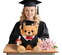 Generico Graduation Bear, 9.8 Inch Soft Graduation Plush, Stuffed Animal Doll With Hat And Gown, Celebratory Souvenir For Class Of 2025, For Boys, Girls & Students, Well-Made