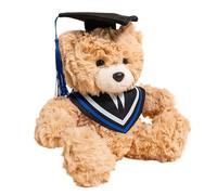 Generico Graduation Bear, Animal Huggable Doll, 9.84x7.87x5.91 inch, Stuffed Plush Toy with Cap and Gown, Soft Keepsake Ideal for High School, College, Boys Girls, Celebration Decors