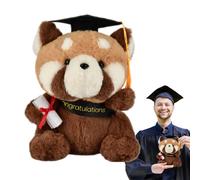 Generico Graduation Bear Plush, Cartoon Animal Pillow, Soft Stuffed Doll Toy, Comforting For Kids, Adults, Cozy Home Decor, Throw Cushion, Graduation Gift Keepsake, Cute Bear Design, 24x19cm
